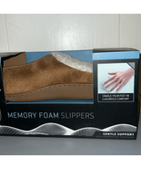 Sharper Image memory foam slippers size large - $21.53 CAD
