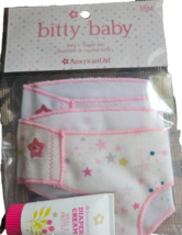 American Girl Bitty&#39;s Diaper Set Fun Playful Pretend Mommy and Baby - £11.86 GBP