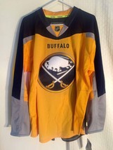 Reebok Authentic NHL Jersey Buffalo Sabres Team Yellow Alt 3rd sz 46 - £47.08 GBP