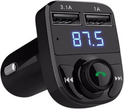 In Car Wireless FM Radio Transmitter Audio Bluetooth USB MP3 Player Remo... - $9.25