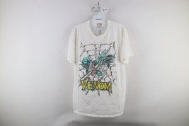 Retro Marvel Comics Mens Large Distressed Spell Out Spiderman Venom T-Shirt - $29.65