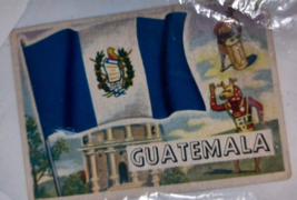 guatemala flags of the world card used - $5.94