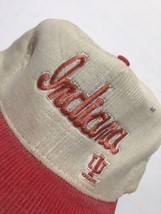 Vtg Indiana Hoosiers Script Pro Star Corduroy Hat Snapback Licensed Collegiate - £38.07 GBP