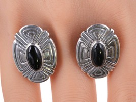 Retired James Avery Sterling and onyx Southwestern Style earrings - £147.64 GBP