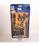 NewRay Combat Zone Play Set 60702 Military Figures Cannon Jeep NOS - €13,60 EUR