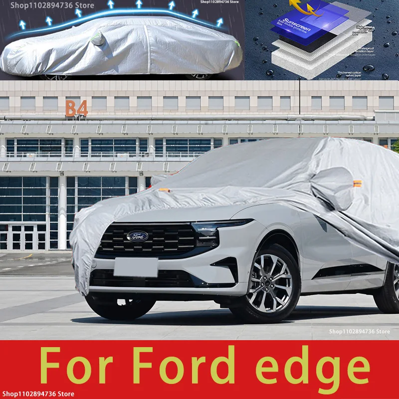 For Ford edge Outdoor Protection Full Car Covers Snow Cover Sunshade Wat... - $83.03