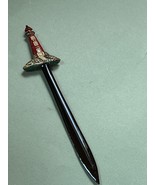 Plastic Red &amp; Cream Faux Brick LIGHTHOUSE Letter Opener - 7.75 inches lo... - £8.71 GBP