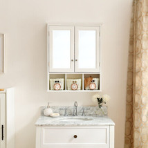 Bathroom Storage Cabinet, Medicine Cabinets for Bathroom with Mirror - White - £122.72 GBP