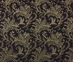 Mill Creek Pargo Cliffside Onyx Black Jacob EAN Floral Linen Fabric By Yard 54&quot;W - £7.69 GBP