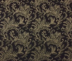 Mill Creek Pargo Cliffside Onyx Black Jacob EAN Floral Linen Fabric By Yard 54&quot;W - $9.74