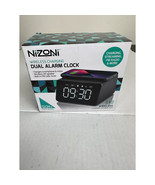 Nizoni Wireless Charging Dual Alarm Clock, USB Type C Charging Port  OS ... - $437.67 MXN