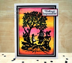 Creative Expressions Pre Cut Rubber Stamp By Paper Panda Tweedledum &amp; Tw... - $29.91