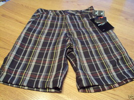 Boys Rip Curl 23 W clyde shorts NEW NWT $38.00 plaid youth - £14.16 GBP