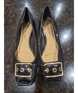 Etienne Aigner Women&#39;s Black Synthetic Slip On Peep Toe Heel Sandals Siz... - £27.73 GBP