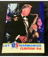 Bill Clinton Let Us Harmonize 1996 Presidential Election Button Pin Camp... - $8.91