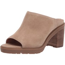 Lucky Brand Women Block Heel Mule Sandals Dalliey Size US 10M Dune Oiled Suede - £46.97 GBP