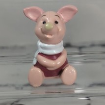 Disney Winnie The Pooh Cute Piglet Small Plastic Figurine 1&quot; x 2&quot; Tall Pink - $6.92