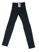 HUE Womens Distressed Leatherette Leggings size Small Color Black - £38.83 GBP