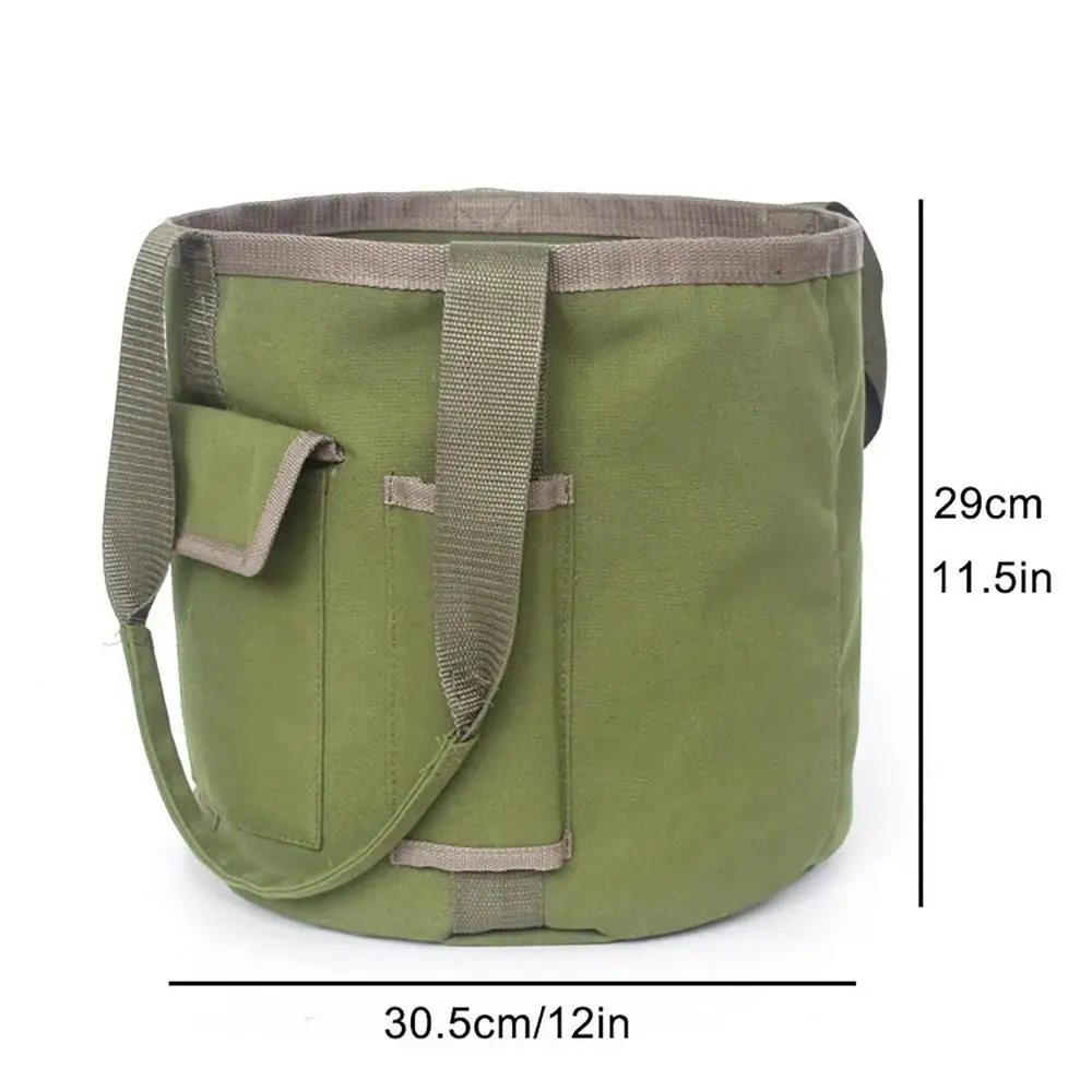 Garden Tool Bag Portable Barrel Tool Bucket Bag 5 Pocket Garden Small Ki... - $70.19