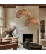 Vintage Rattan Pendant Light – Living Room Decor - €240,81 EUR+
