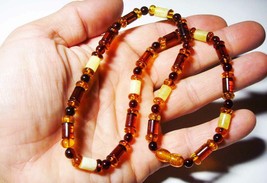 Amber Necklace Natural Baltic Amber Necklace  amber  Beads Necklace - £95.19 GBP