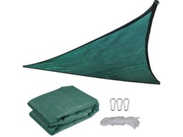 11.5&#39; Triangle GREEN Sun Shade/Sail For Patio/Deck/Yard ~Canopy/Cover ~ UV Block - $22.00