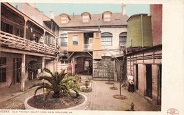 Old French Courtyard New Orleans La Louisiana Postcard Undivided Back Up K11 - £3.87 GBP
