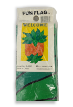 Fun Flag - Welcome Pineapple - Nylon Garden Flag - 28&quot; x 40&quot; (New) Vintage - £14.97 GBP
