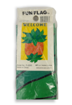 Fun Flag - Welcome Pineapple - Nylon Garden Flag - 28" x 40" (New) Vintage - £14.96 GBP