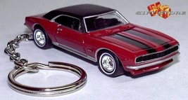 Rare Key Chain 1967 Red & Black Chevy Camaro Rs Chevrolet Custom Limited Edition - £38.52 GBP