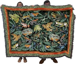 Leap Frog Blanket By Elena Vladykina - Garden Floral Gift Tapestry Throw Woven - £62.28 GBP
