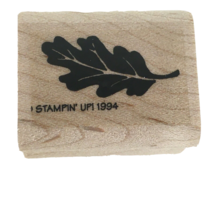 Stampin Up Tiny Oak Tree Leaf Rubber Stamp Fast N Fun for Fall 1994 Veins Season - £3.18 GBP