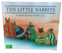 Ten Little Rabbits Virginia Grossman &amp; Sylvia Long 1991 - A Counting Rhyme Book - £3.72 GBP