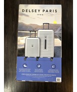 Delsey Paris 2-piece Luggage Spinner Hardside Trunk Set 29&quot; &amp; 22&quot; Silver... - £112.77 GBP