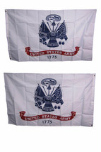 3x5 U.S. Army White Heavy Duty Polyester Nylon 200D Double Sided Flag - £25.16 GBP