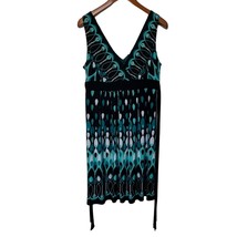 Dress Barn Womens Dress Size 16 Sleeveless Summer Tie Back Stretch - $21.27