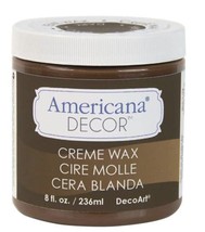DecoArt Americana Decor Ultra-Matte Varnish Creme Wax, Deep Brown, 8 Fl.... - £13.33 GBP