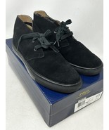 Polo Ralph Lauren Chukka Ankle Boots Mens 11 D Black Suede Joplin - $1,834.63 MXN