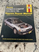 ACURA Integra (86-89) &amp; Legend (86-90) REPAIR MANUAL HAYNES 12020 - $10.40