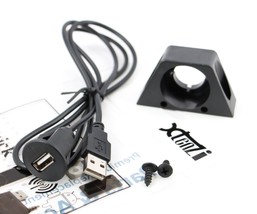 Xtenzi USB Extension socket In Car Marine Dashboard Flush Mount Lead Cable Mount - £11.77 GBP