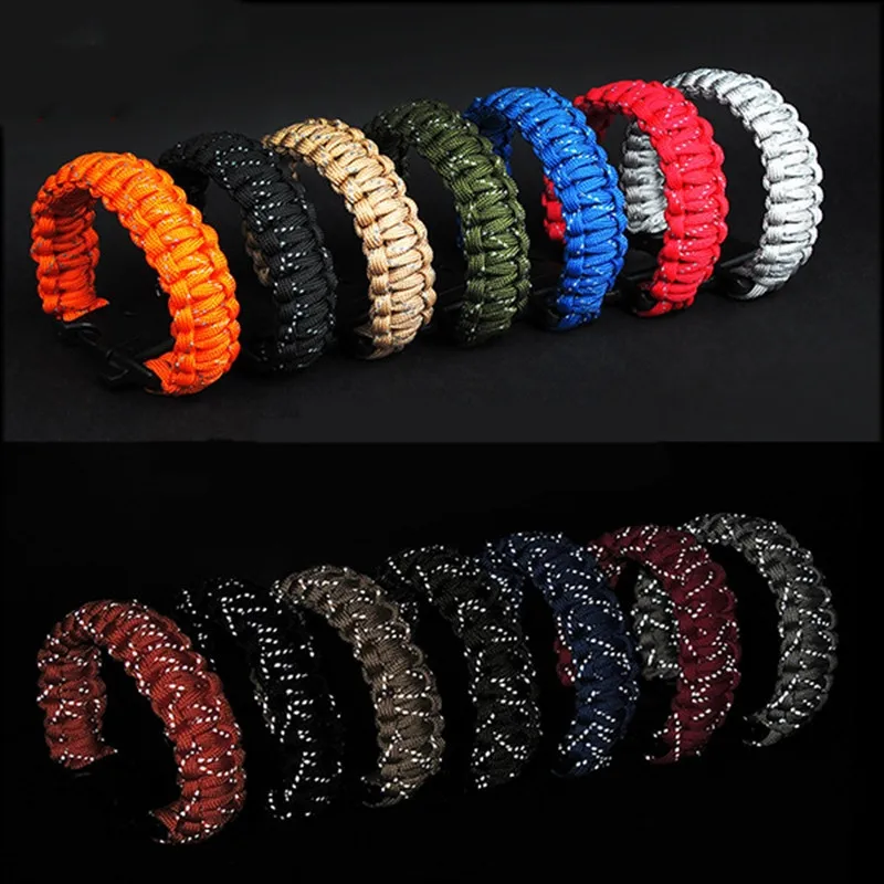 Sporting 24cm 9 Core Luminous Paracord Escape outdoor Emergency Plaited Rope EDC - £23.89 GBP