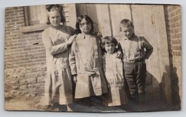 RPPC Muncie IN Goodwin Family Children c1914 Real Photo Postcard J28 - £15.80 GBP