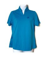 Women's Cycling Jersey Biking Shirt Novara Embroidered Blue Size Medium - $10.00