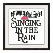 SINGING IN THE RAIN CROSS STITCH PATTERN -585 - $2.75