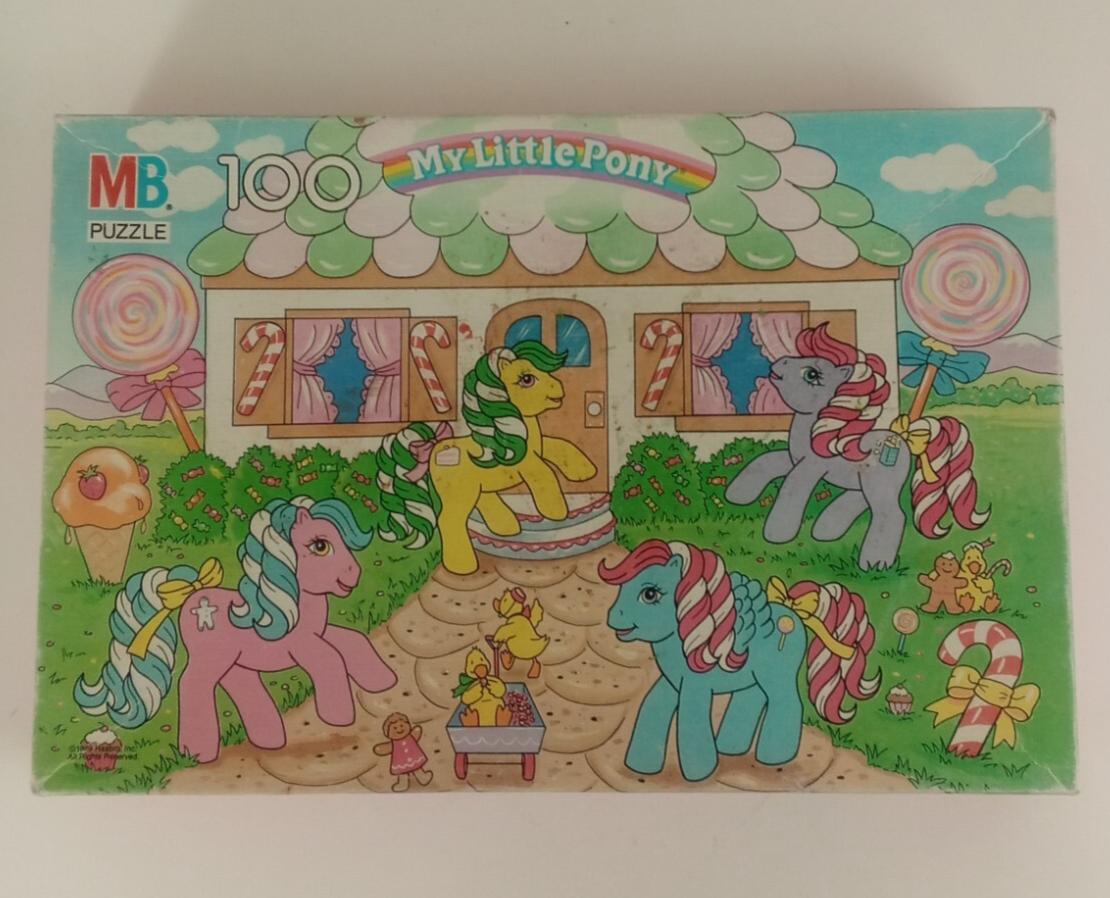 1989 Milton Bradley My Little Pony 100 Piece Puzzle 100% Complete - $11.63