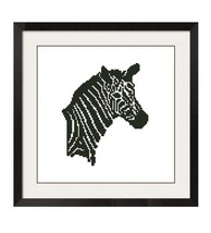 ZEBRA CROSS STITCH PATTERN -151 - £2.20 GBP