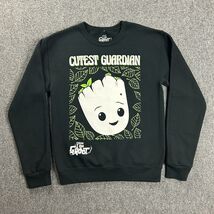 Marvel I Am Groot Sweatshirt Adults Medium Black Crew Neck Pullover Grap... - $273.25 MXN