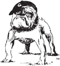 RR Georgia Bulldogs  Logo Mascot Poster 12x8in Metal Sign NCAA College - $24.74