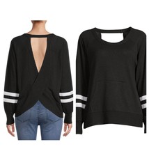 No Boundaries Juniors’ Elegant Black/White Soft Open Back Pullover Size ... - $7.10