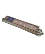 Mezuzah 6.5 Inches Jewish Hebrew For Door Way Judaica Pewter Color &amp; Gol... - $368.16 MXN